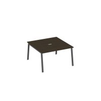 А4 А3 135 ВТ (Венге темный/Антрацит) Стол 140 на металлокаркасе TRE для переговорной