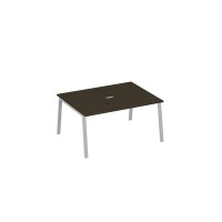 А4 С3 133 ВТ (Венге темный/Серый) Стол 160 на металлокаркасе TRE для переговорной