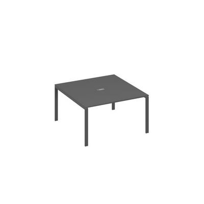 А4 А1 135 АР (Антрацит премиум/Антрацит) Стол 140 для переговоров каркас UNO