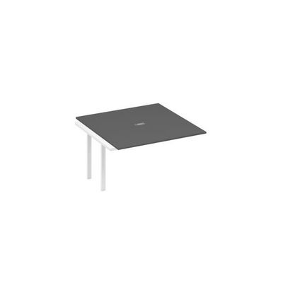 А4 Б1 135-1 АР (Антрацит премиум/Белый) Секция стола для переговоров каркас UNO