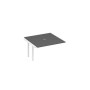 А4 Б1 135-1 АР (Антрацит премиум/Белый) Секция стола для переговоров каркас UNO