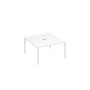 А4 Б1 135 БП (Белый премиум/Белый) Стол 140 для переговоров каркас UNO