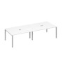 А4 С1 133-2 БП (Белый премиум/Серый) Стол для переговоров 320 на металлокаркасе UNO