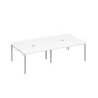А4 С1 135-2 БП (Белый премиум/Серый) Стол переговорный 280 на каркасе UNO