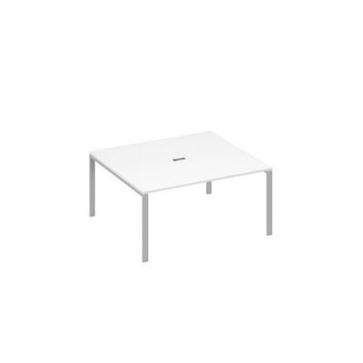 А4 С1 136 БП (Белый премиум/Серый) Стол 160 на каркасе UNO для переговоров