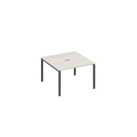 А4 А1 131 ДШ (Дуб шамони/Антрацит) Стол 120 на металлокаркасе UNO в переговорную