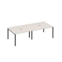 А4 А1 132-2 ДШ (Дуб шамони/Антрацит) Стол переговорный 280 на каркасе UNO