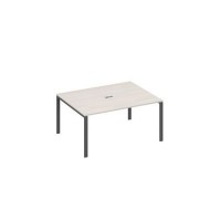 А4 А1 133 ДШ (Дуб шамони/Антрацит) Стол 160 на опорах UNO для переговоров