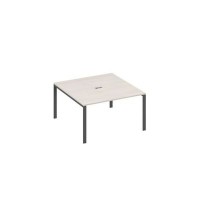 А4 А1 135 ДШ (Дуб шамони/Антрацит) Стол 140 для переговоров каркас UNO