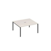 А4 А1 136 ДШ (Дуб шамони/Антрацит) Стол 160 на каркасе UNO для переговоров