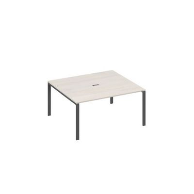 А4 А1 136 ДШ (Дуб шамони/Антрацит) Стол 160 на каркасе UNO для переговоров