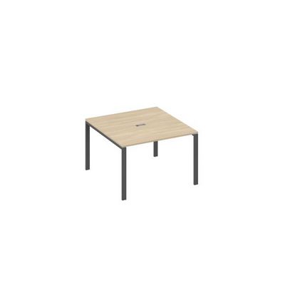 А4 А1 131 ДК (Дуб скандинавский/Антрацит) Стол 120 на металлокаркасе UNO в переговорную