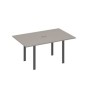 А4 А1 121 МП (Мокко премиум/Антрацит) Стол 160 на металлокаркасе UNO переговорный