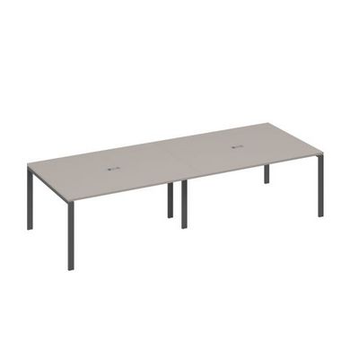 А4 А1 133-2 МП (Мокко премиум/Антрацит) Стол для переговоров 320 на металлокаркасе UNO