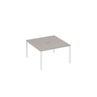 А4 Б1 135 МП (Мокко премиум/Белый) Стол 140 для переговоров каркас UNO