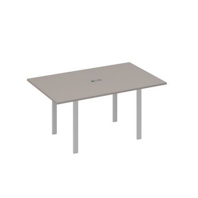 А4 С1 121 МП (Мокко премиум/Серый) Стол 160 на металлокаркасе UNO переговорный