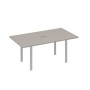 А4 С1 122 МП (Мокко премиум/Серый) Стол 180 на металлокаркасе UNO для переговоров