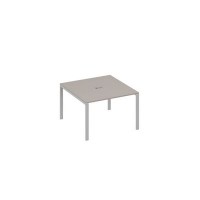 А4 С1 131 МП (Мокко премиум/Серый) Стол 120 на металлокаркасе UNO в переговорную