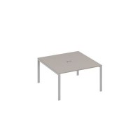 А4 С1 135 МП (Мокко премиум/Серый) Стол 140 для переговоров каркас UNO