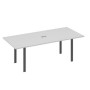 А4 А1 124 СЕ (Серый/Антрацит) Стол 220 для переговорной каркасе UNO