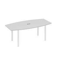 А4 Б1 113 СЕ (Серый/Белый) Стол 200 для переговоров фигурный на опорах UNO