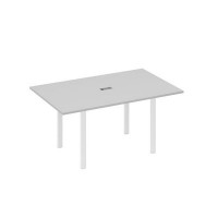 А4 Б1 121 СЕ (Серый/Белый) Стол 160 на металлокаркасе UNO переговорный