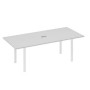 А4 Б1 124 СЕ (Серый/Белый) Стол 220 для переговорной каркасе UNO