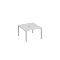 А4 С1 131 СЕ (Серый/Серый) Стол 120 на металлокаркасе UNO в переговорную