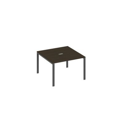 А4 А1 131 ВТ (Венге темный/Антрацит) Стол 120 на металлокаркасе UNO в переговорную