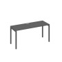 А4 А2 005 АР (Антрацит премиум/Антрацит) Стол письменный на металлокаркасе DUE