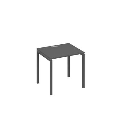 А4 А2 011 АР (Антрацит премиум/Антрацит) Стол письменный на металлокаркасе DUE