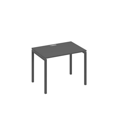 А4 А2 012 АР (Антрацит премиум/Антрацит) Стол письменный на металлокаркасе DUE