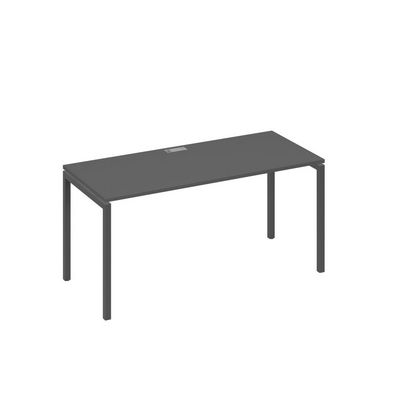 А4 А2 015 АР (Антрацит премиум/Антрацит) Стол письменный на металлокаркасе DUE