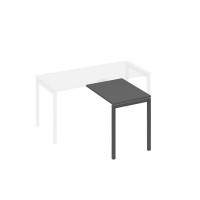 А4 А2 071 АР (Антрацит премиум/Антрацит) Брифинг-приставка с каркасом DUE