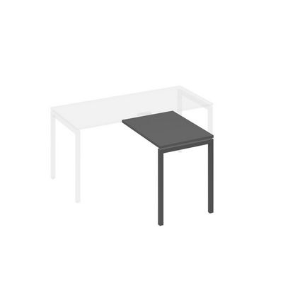 А4 А2 071 АР (Антрацит премиум/Антрацит) Брифинг-приставка с каркасом DUE