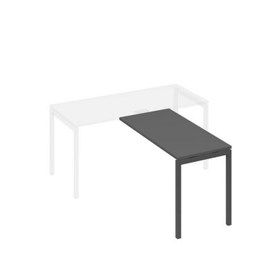 А4 А2 072 АР (Антрацит премиум/Антрацит) Брифинг-приставка с каркасом DUE