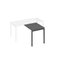 А4 А2 073 АР (Антрацит премиум/Антрацит) Брифинг-приставка с каркасом DUE