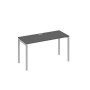 А4 С2 004 АР (Антрацит премиум/Серый) Стол письменный на металлокаркасе DUE