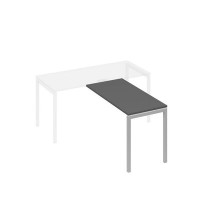 А4 С2 072 АР (Антрацит премиум/Серый) Брифинг-приставка с каркасом DUE