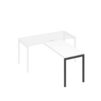 А4 А2 072 БП (Белый премиум/Антрацит) Брифинг-приставка с каркасом DUE