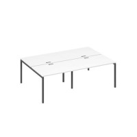 А4 А2 176-2 БП (Белый премиум/Антрацит) Рабочая станция металлокаркас DUE 4х120