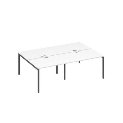 А4 А2 176-2 БП (Белый премиум/Антрацит) Рабочая станция металлокаркас DUE 4х120