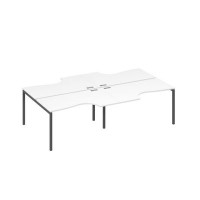 А4 А2 184-2 БП (Белый премиум/Антрацит) Станция рабочая DUE 4х140 со столами Классика