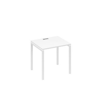 А4 Б2 011 БП (Белый премиум/Белый) Стол письменный на металлокаркасе DUE