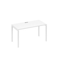 А4 Б2 014 БП (Белый премиум/Белый) Стол письменный на металлокаркасе DUE