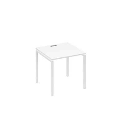 А4 Б2 021 БП (Белый премиум/Белый) Стол письменный на металлокаркасе DUE