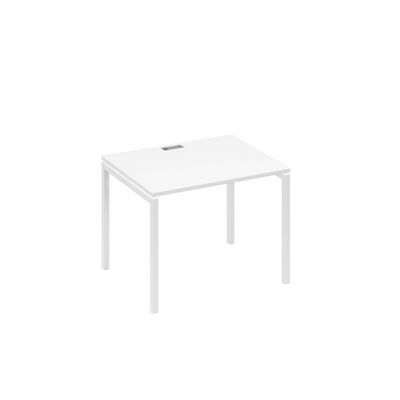 А4 Б2 022 БП (Белый премиум/Белый) Стол письменный на металлокаркасе DUE