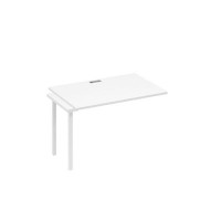 А4 Б2 023-1 БП (Белый премиум/Белый) Секция стола 120 рабочей станции на каркасе DUE