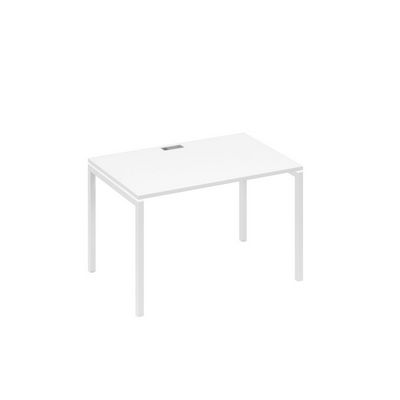 А4 Б2 023 БП (Белый премиум/Белый) Стол письменный на металлокаркасе DUE