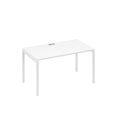 А4 Б2 024 БП (Белый премиум/Белый) Стол письменный на металлокаркасе DUE